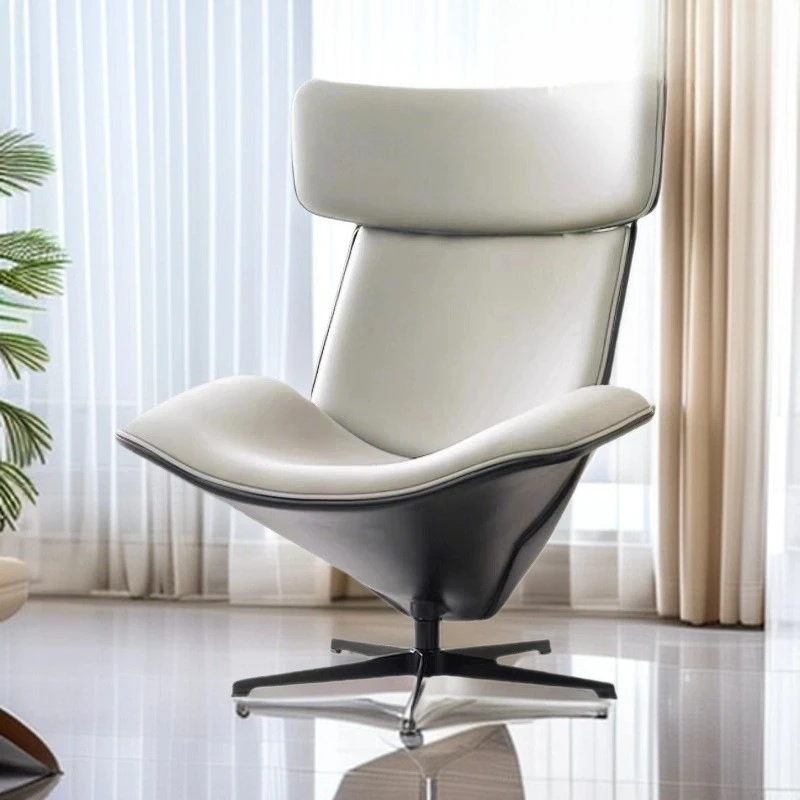 

FRP zongzi chair Nordic creative designer single rotating chair Home living room leisure negotiation Reception reclining chair