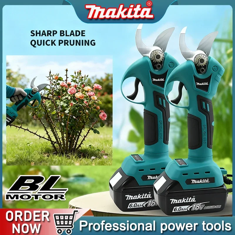 

Makita Brushless Electric Pruner 4 Gears Cordless Handheld Orchard Shrub Pruning Tree Branches Cutter For Makita 18V Battery