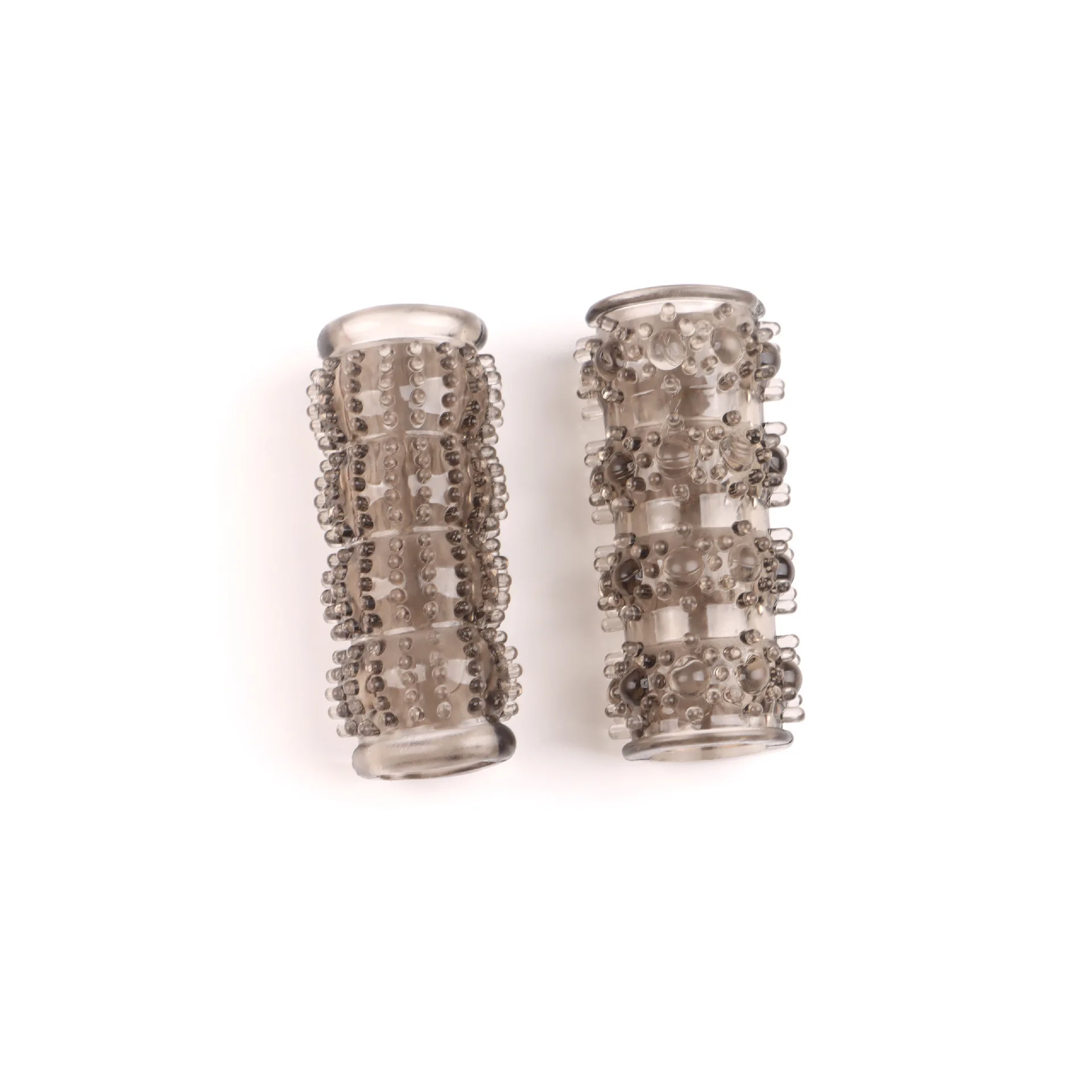 Double-Ring Crystal Ring for Men: Physical Ejaculation Control Condom with Delay-Enhancing Nubs—Adult Novelty view 6