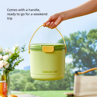 2 In 1Portable Ice Bucket Household Ice Block Storage Box Ice Mold Outdoor Picnic Camping Insulation Home Gadgets Freezing Cubes
