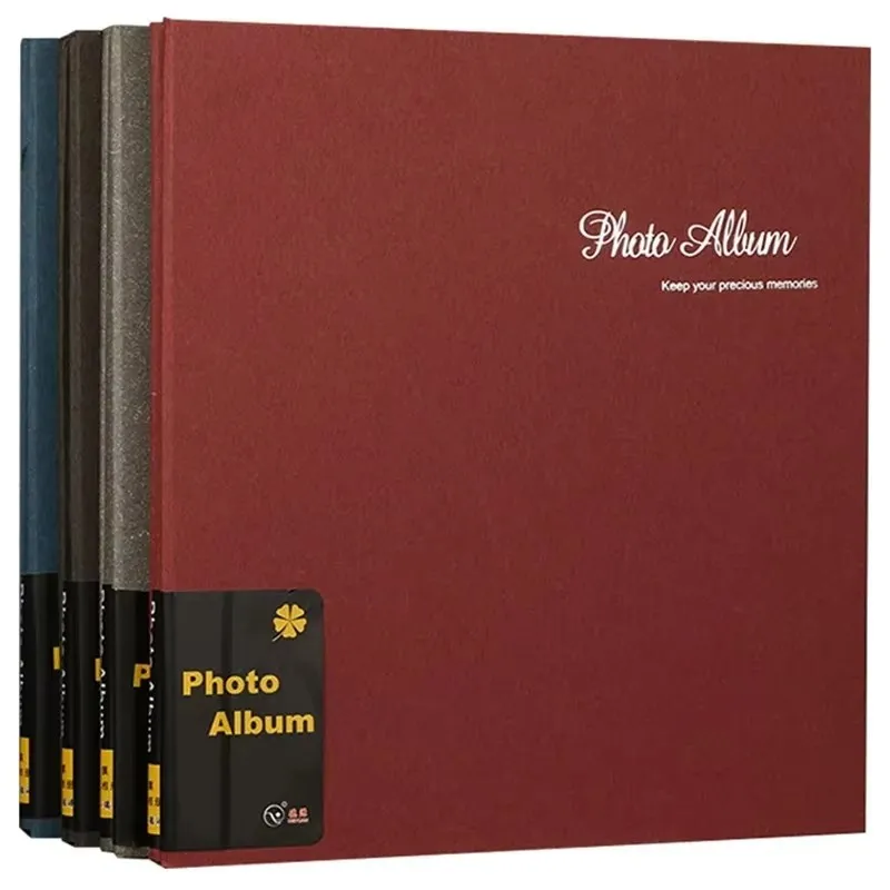 200 Photos Large Capacity Solid Color Photo Album Creative Children Growth Souvenir Album Household Simple Style Photo Album