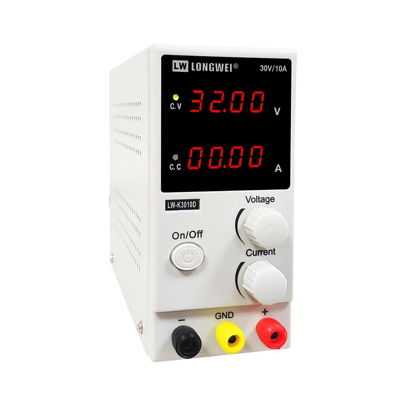

Горячая продажа Longwei 4LED Высокоточный LWK3010D 300 Вт Лабораторный источник питания постоянного тока 30V10A Регулируемый импульсный источник питания для тестирования светодиодов