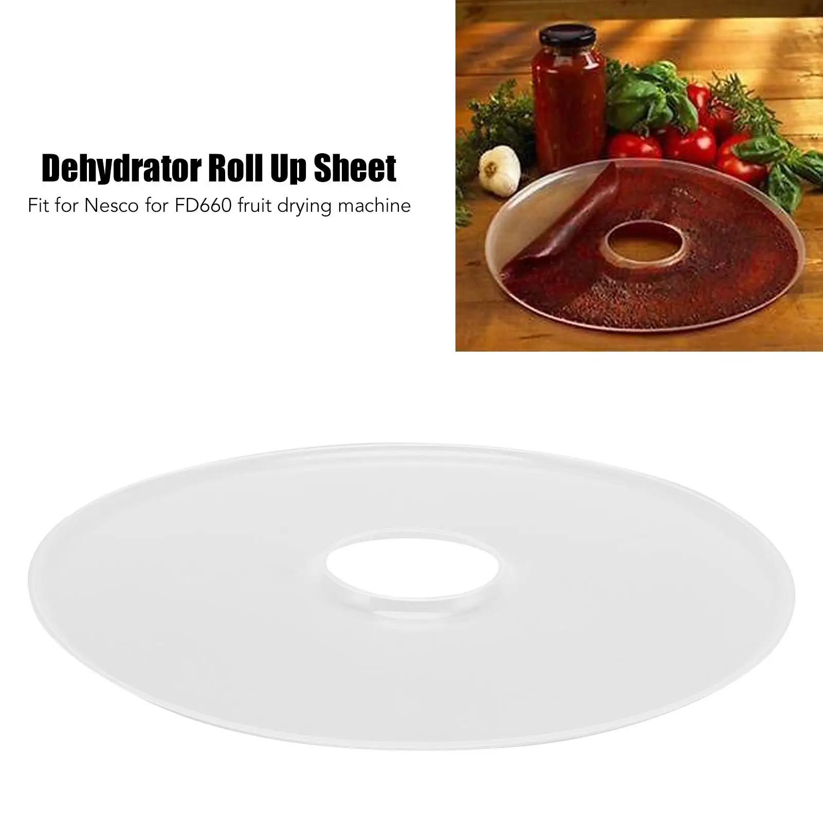 Silicone Dehydrator Sheets for Food Dryer - Roll-Up Accessory for home Food Preservation