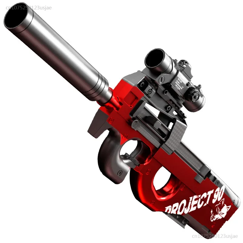 Soft Bullet Toy Guns para crianças, P90 Atividades ao ar livre, Jogo de Competição de Equipe, Projétil Manual