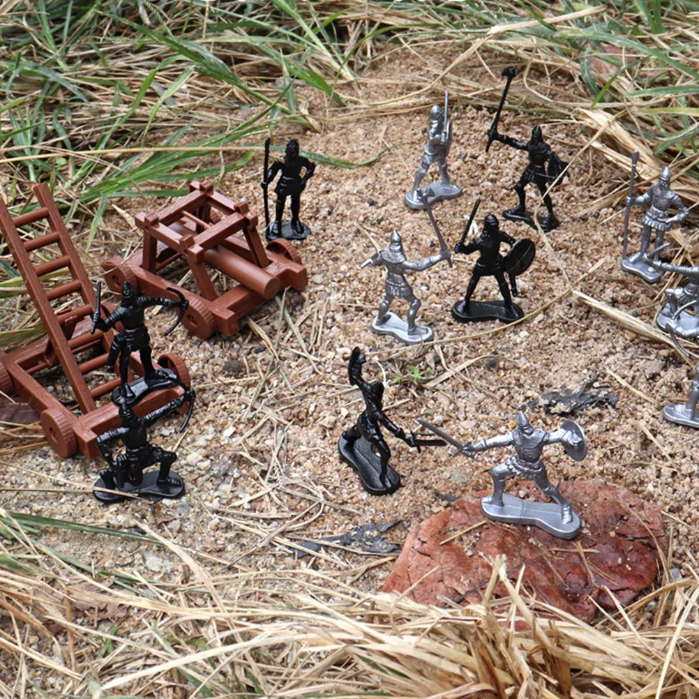 Soldier Vehicle Playset Educational Simulation Scene Toy for Kids Hand Eye Coordination Learning