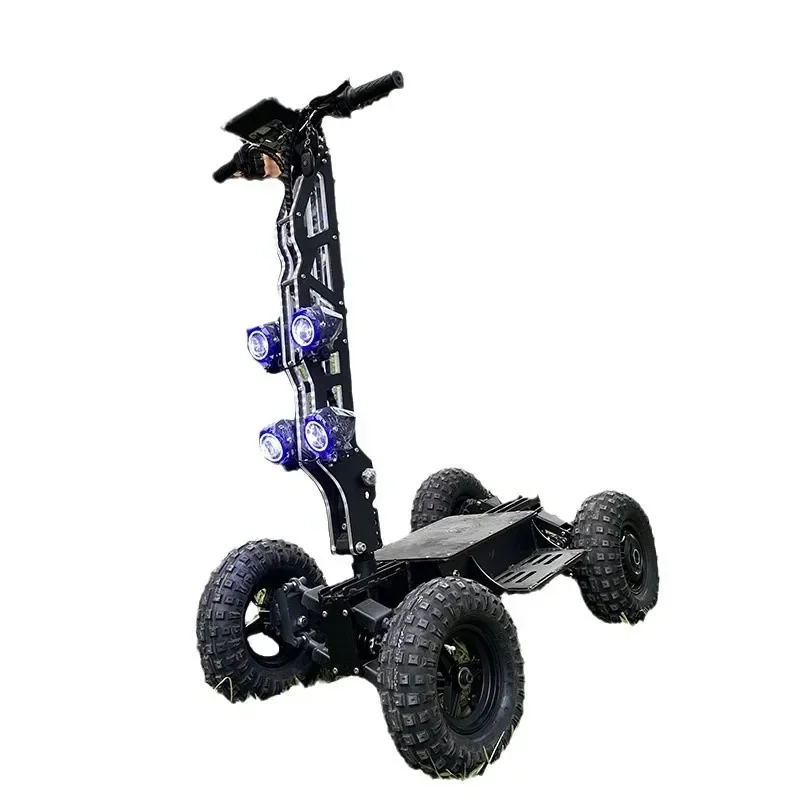 electric scooter high-speed dual-drive four-wheel drive off-road vehicle outdoor military and police patrol vehicle foldable