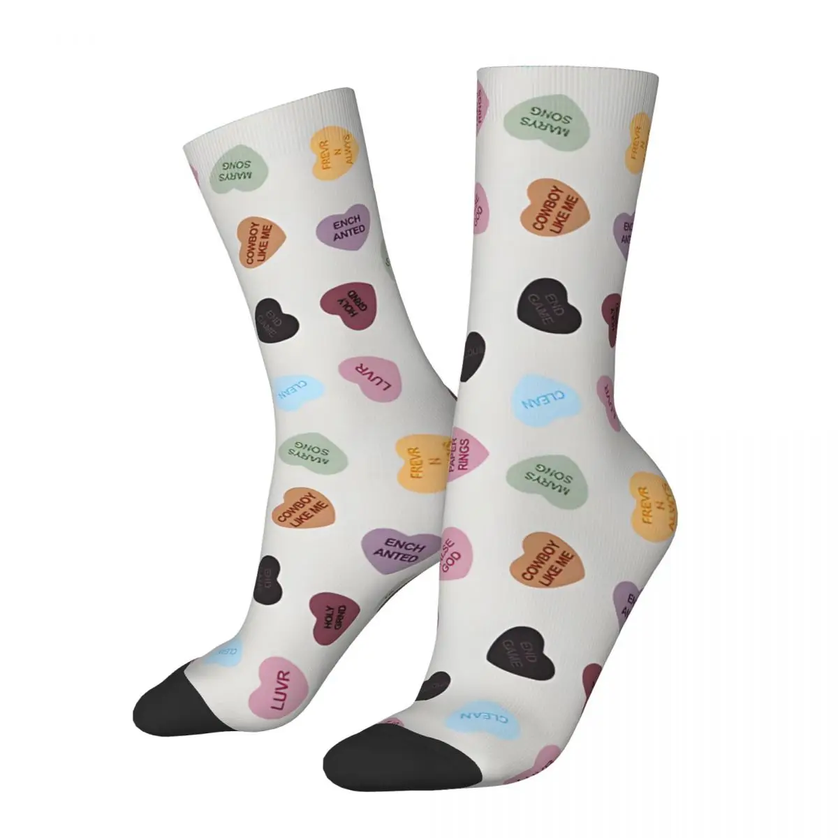 Vintage Eras Candy Hearts Home Decor Merch Fandom Small Support  Men's compression Socks Unisex Harajuku Seamless  Crew Sock