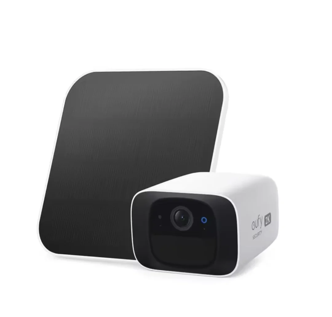 eufy Security SoloCam C210, draadloze buitencamera, 2K-resolutie, geen maandelijks abonnement, draadloos, 2,4 GHz wifi