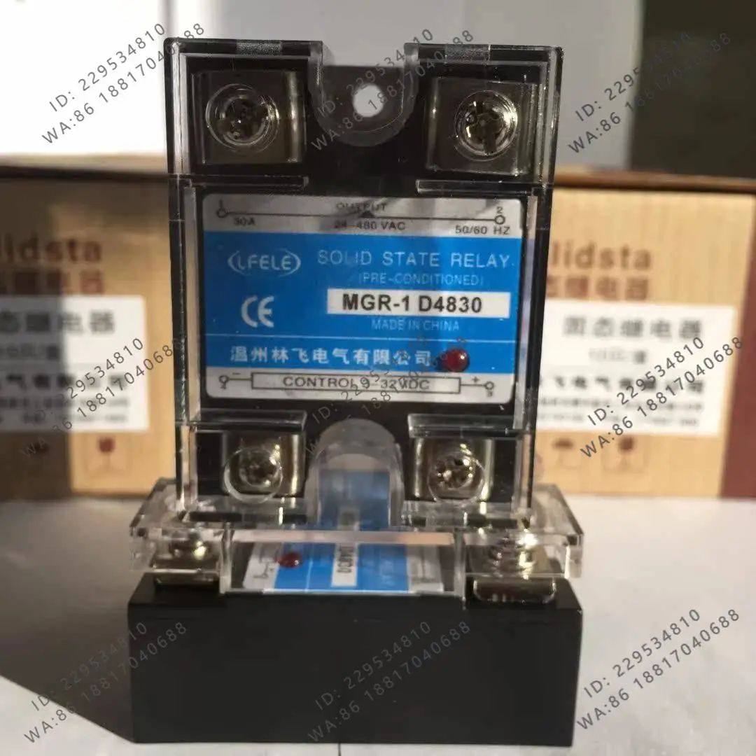 SSR-30DA Single Phase Solid State Relay MGR-1 D4830 DC Control AC DC-AC