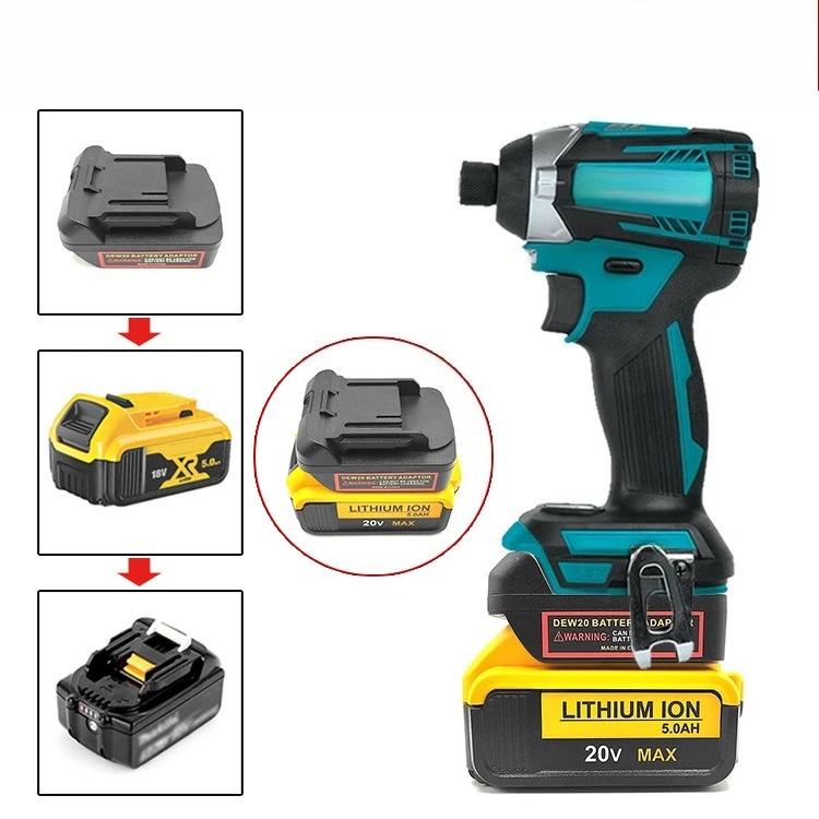 

Адаптер для литиевых аккумуляторов Dewalt 18В/20В, совместимый с электроинструментами Makita серии BL 18В, стабильное подключение