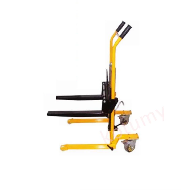 200kg load-bearing forklift, portable manual handling stacker, light and small household lift truck, hydraulic unloading