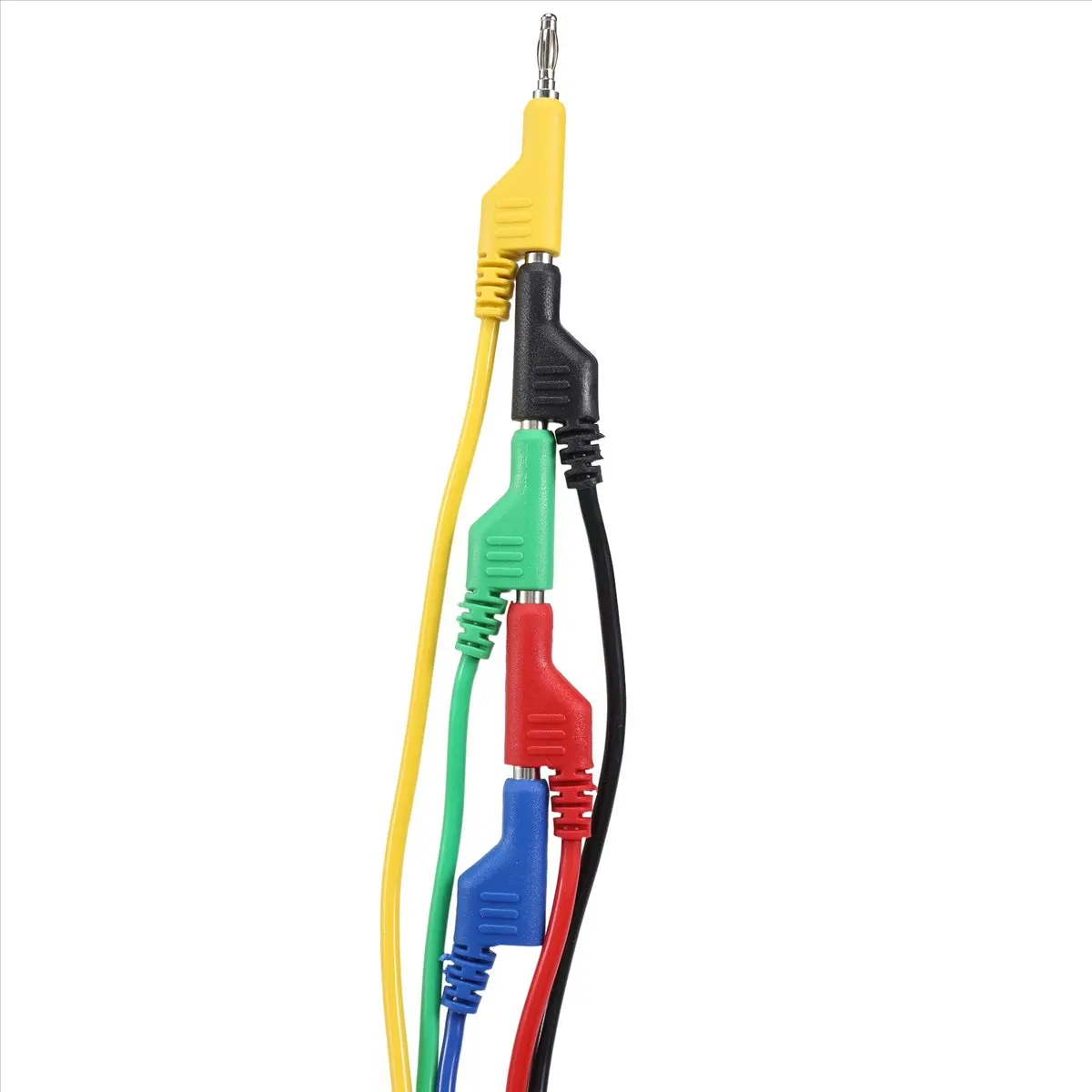 DT39 5PCS Stackable Banana Plug Test Leads, 3.3Ft Multimeter Test Cables 1000V 15A, Soft Electrical Wire for Vintage Car