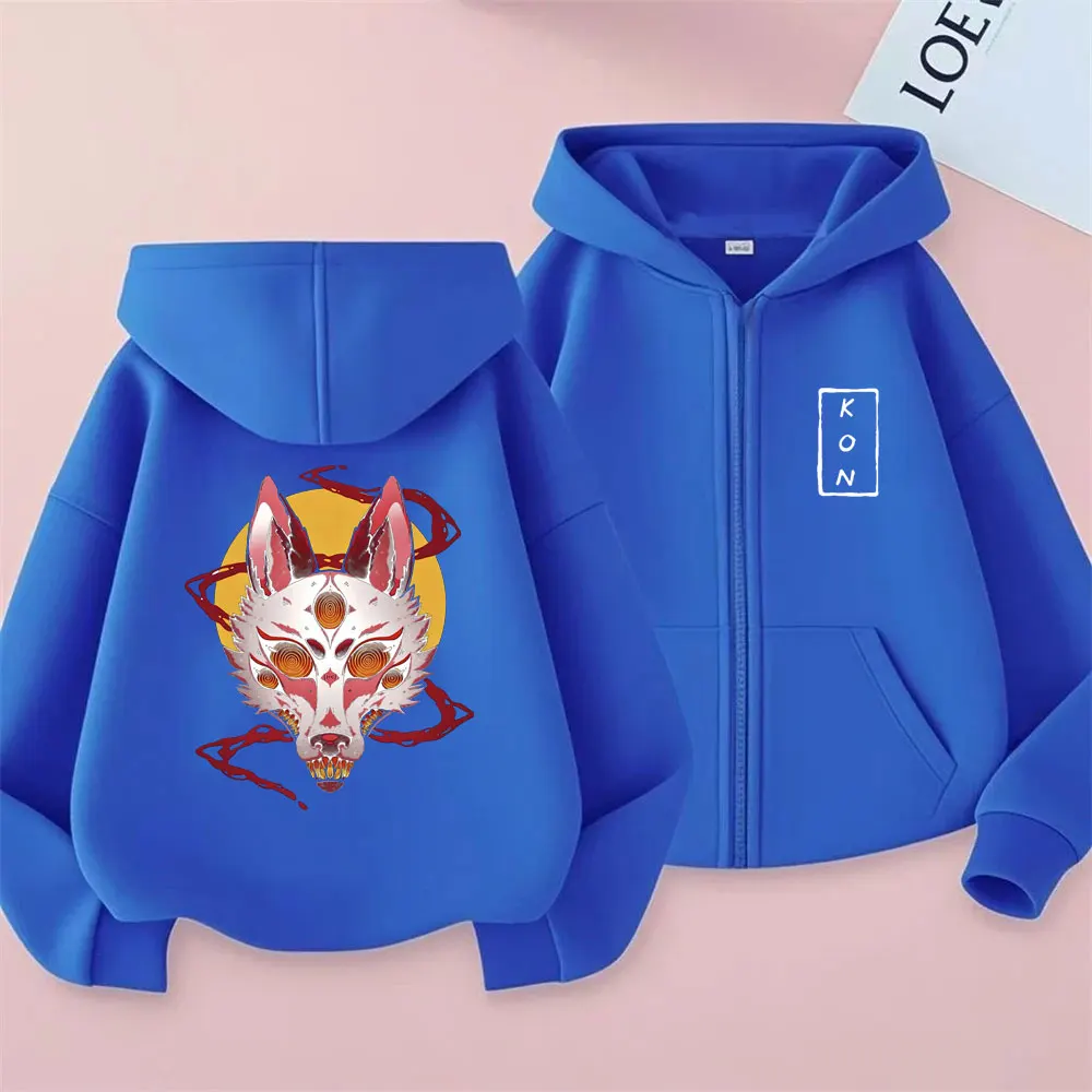 أنيمي بالمنشار رجل هاياكاوا آكي الثعلب الشيطان كون قلنسوة بسحاب الرجال النساء مانغا موضة الاتجاه زمم هوديس الذكور عادية البلوز