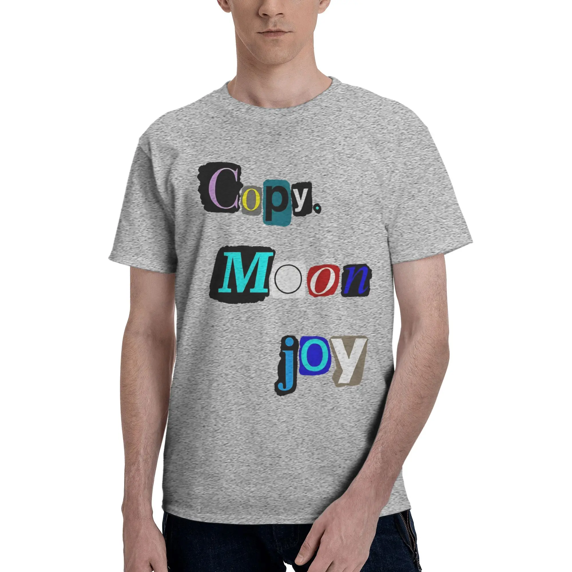 Copy Moon Joy 18 Funny 100% Cotton T-Shirt  Tees Tops For Men