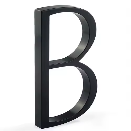 1pc 125mm Floating House Number Outdoor 5 inch Black Zinc Alloy Letter Apartment Door Numbers Mailbox Address Sign #0-9 - Image 16