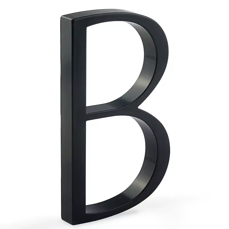 1pc 125mm Floating House Number Outdoor 5 inch Black Zinc Alloy Letter Apartment Door Numbers Mailbox Address Sign #0-9 - Image 16
