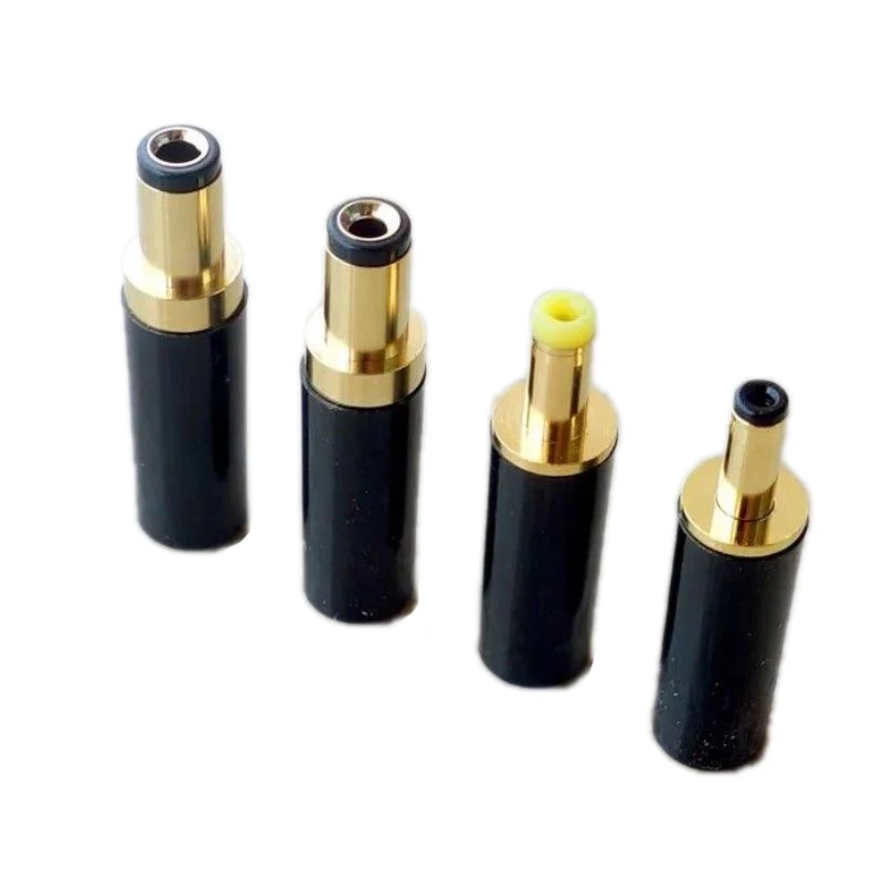

1Pcs Gold Plated DC Power Plug Connector 5.5 x 2.5 / 5.5 x 2.1 / 4.0x1.7 / 3.5 x 1.35 mm DC Male Plug for Welding Line DIY