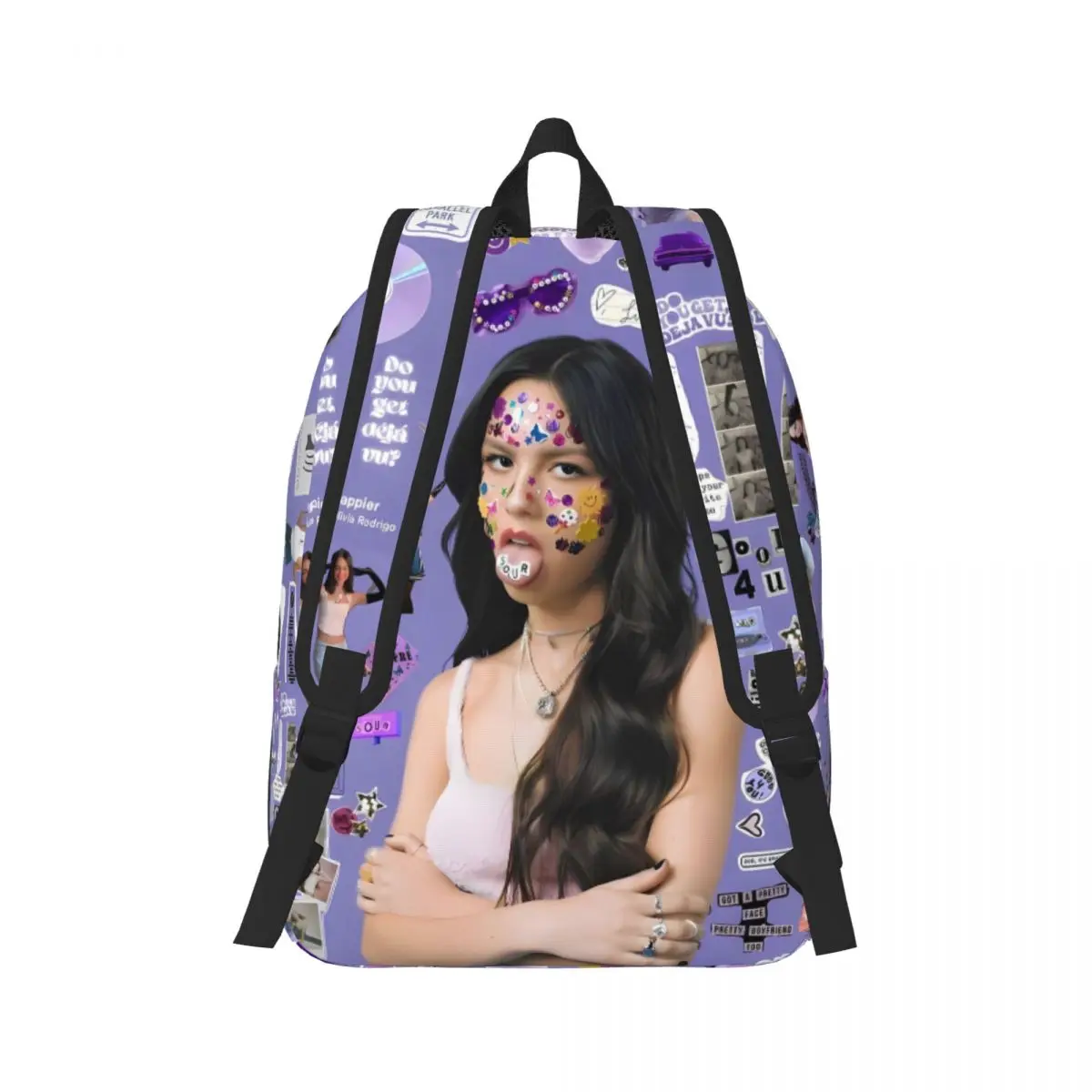 Olivia Vampire Rodrigos Sour For Girls Boys Fashionable, fully printed, and comfortable student backpack.