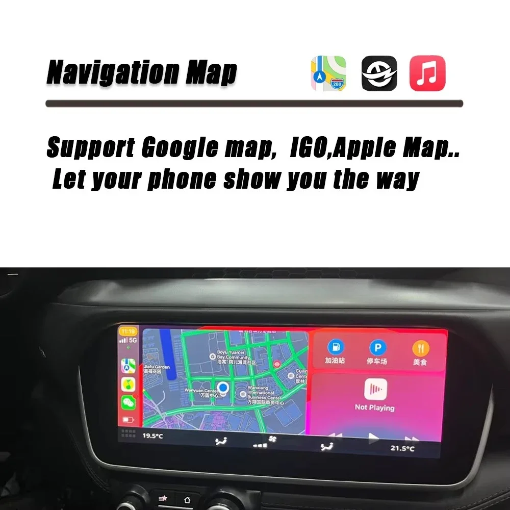 CZT-AUTO Smart Wireless CarPlay AI Box Adapter USB DSP Supports CarPlay GTC4LUSSO Mirror Link AirPlay