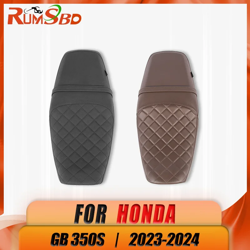 

One-Piece Saddle Pad For Honda GB350S 2023-2024Motorcycle Seat Cushion Driver Rear Passenger Front Rear Seat Cushion