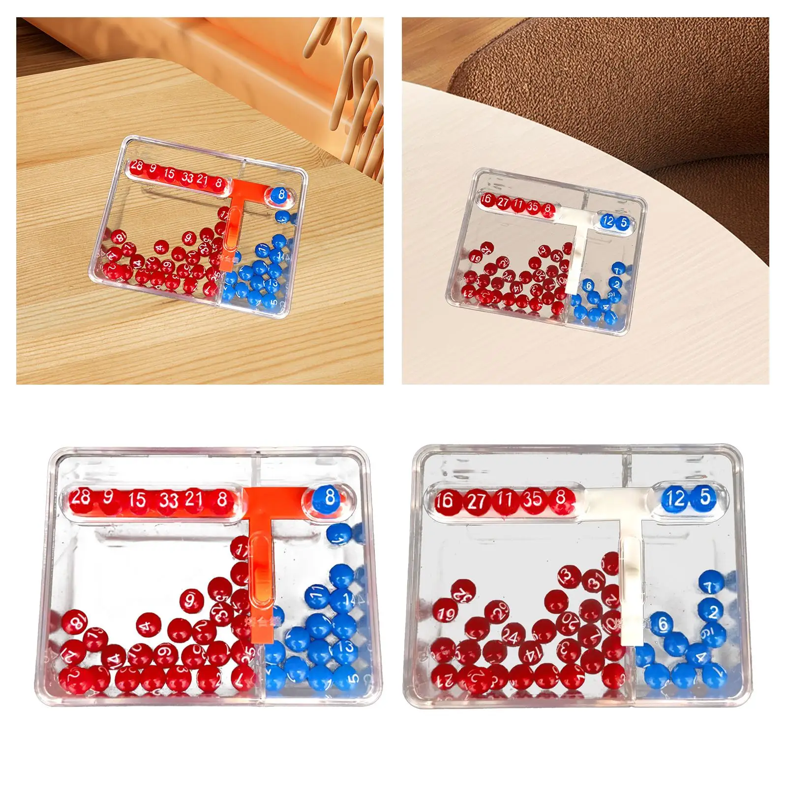 Lottery Number Picker Portable Mini Colorful Tally Balls Entertainment Raffle Toy Draw Game Fine Motor Toy Mini Lottery Machine