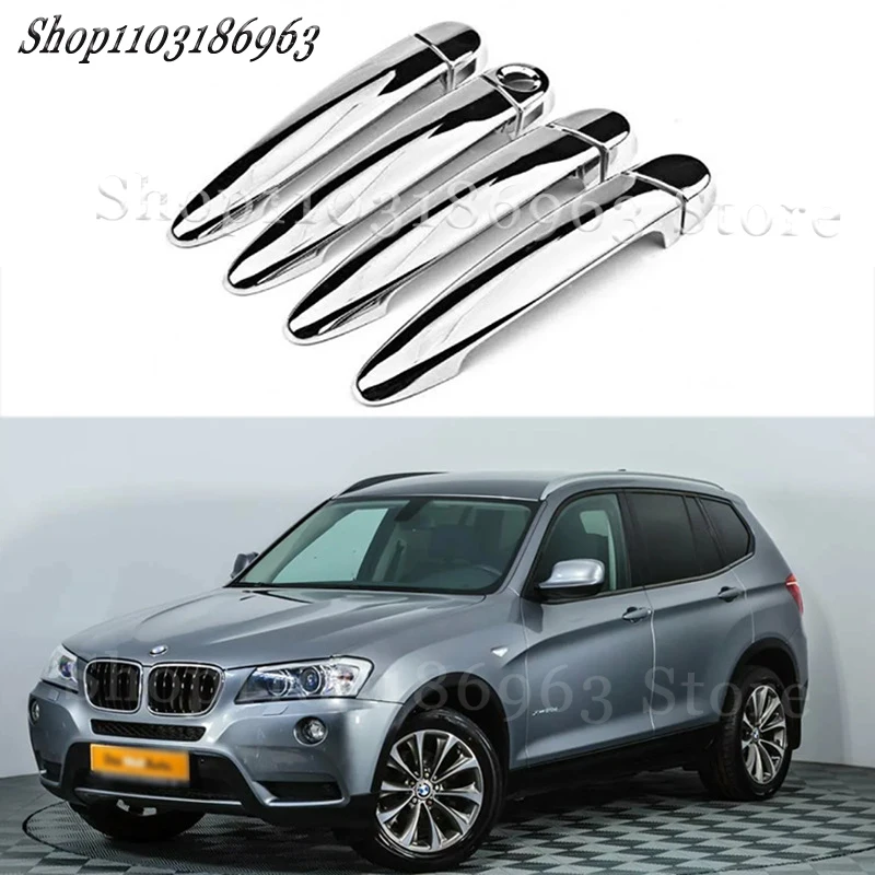 

Gloss Black Door Handle Cover Sticker Trim For BMW X3 F25 2012-2017 car Sticker Car-Styling Accessories Cover