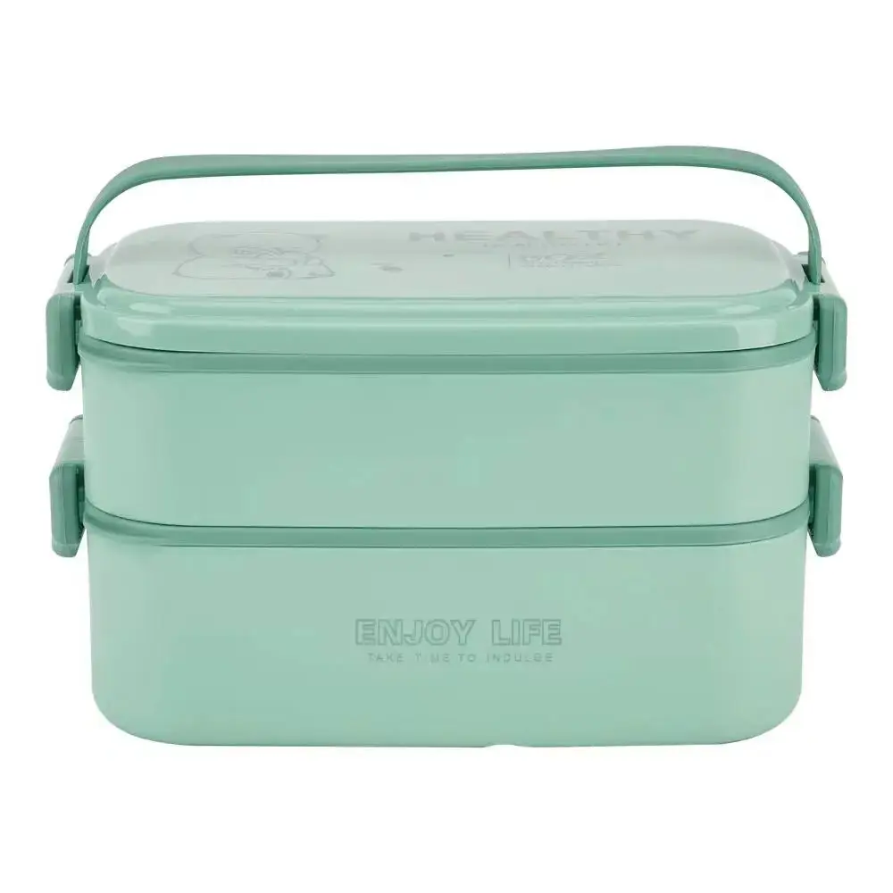 Stackable Bento Lunch Box with Handle 2 Layer