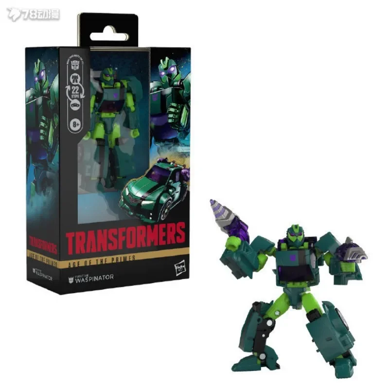 새로운 스타일 Hasbro Age of The Primes Fugitive Waspinator 14cm 디럭스 클래스 액션 피규어 멋진 로봇 모델 선물 장난감