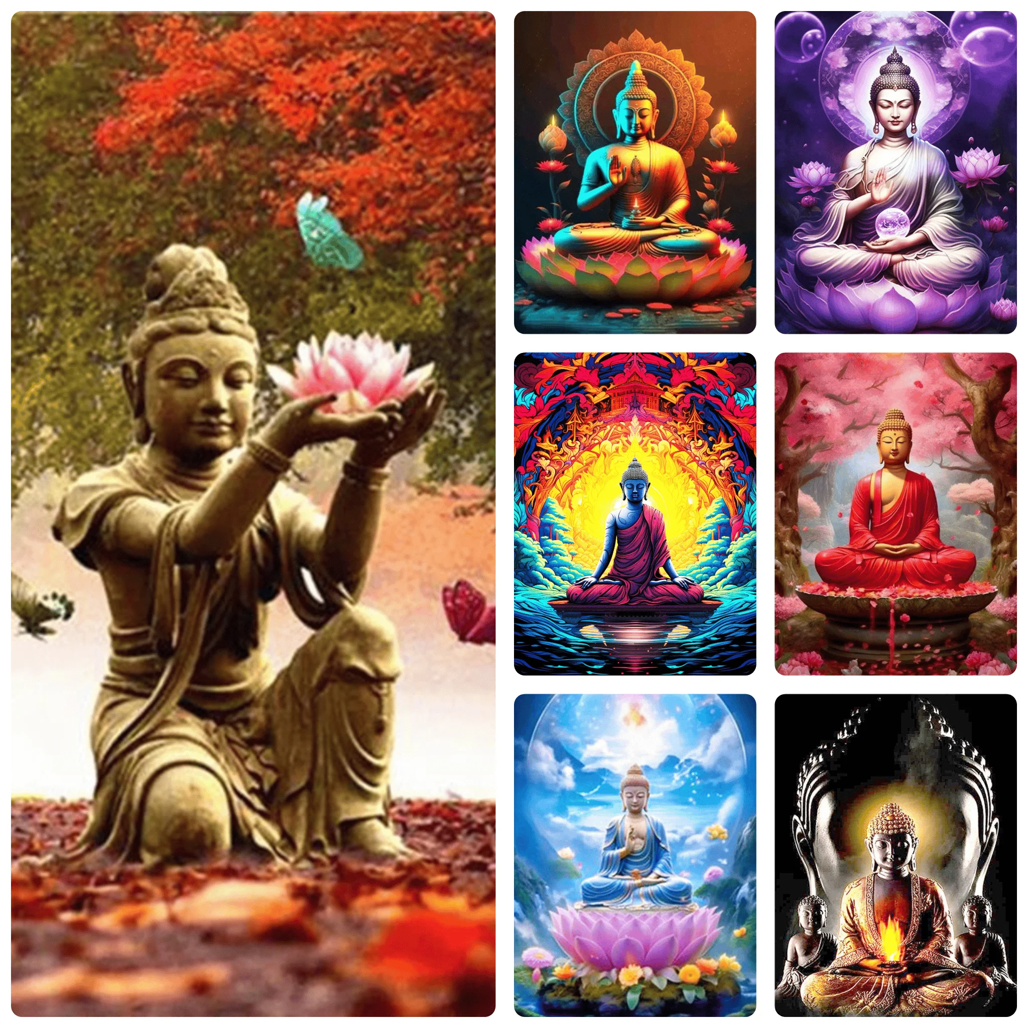 Jigsaw Puzzle 1000 Pieces Buddha Religious Portrait  Puzzle Home Decor for Adults Game Family Fun Puzzles Educational Toys