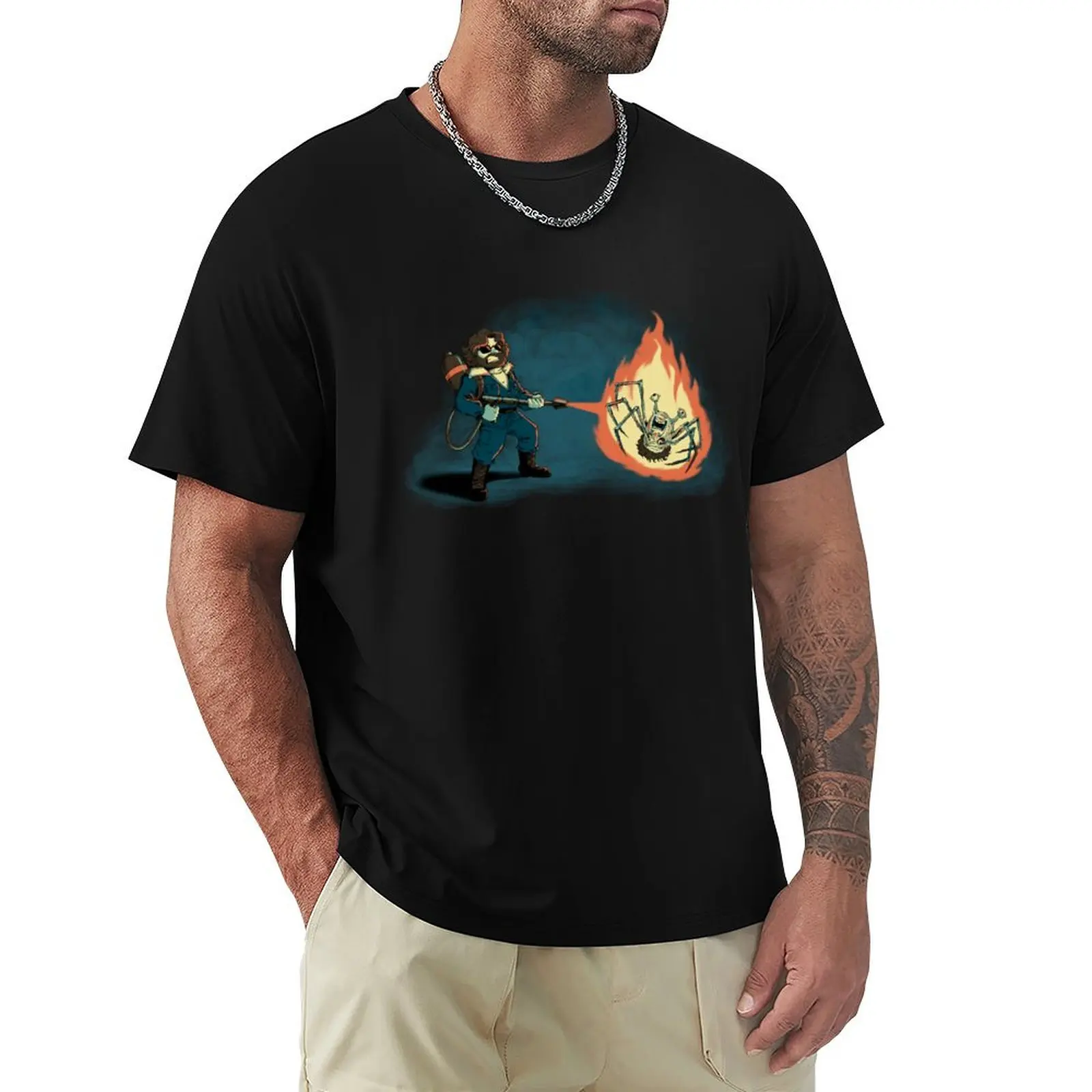 

KILL IT WITH FIRE T-Shirt vintage anime shirt tops anime shirts men