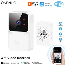 Tuya WiFi Video Doorbell Wireless HD Camera IR Alarm Security Smart Home Door Bell WiFi Intercom for Home