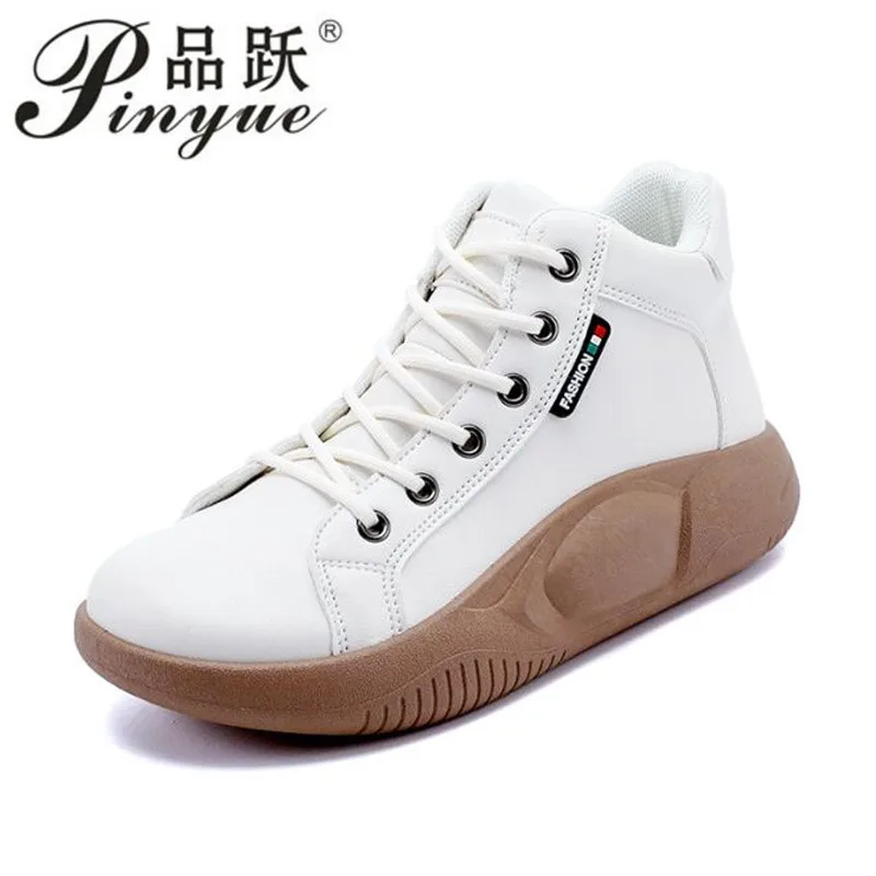 

4cm New Women Sneakers Luxury Fashion High Top Women Boots Platform Casual Shoes Outdoor Running Shoes for Women Tenis 35 40