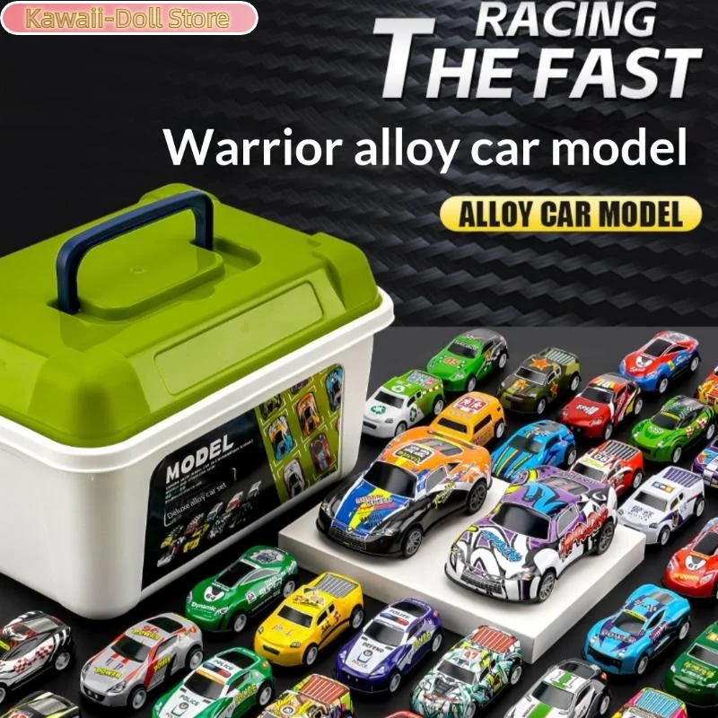 

10/30/50 шт. случайных миниатюрных моделей автомобилей из сплава, литые машинки-игрушки с коробкой для хранения, рождественский подарок для детей, инерционные машинки-игрушки