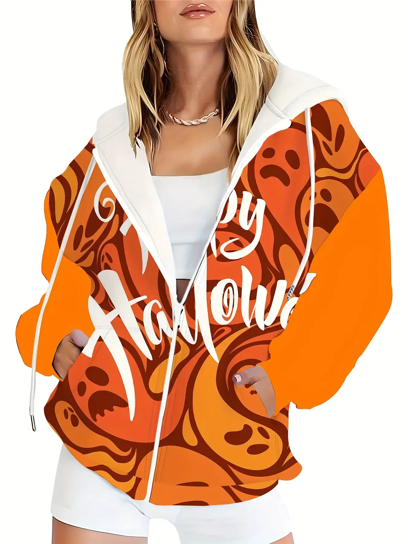 هودي نسائي جديد بسحاب لعيد الميلاد لعام 2026، كاجوال، عصري، وسهل الارتداء #4