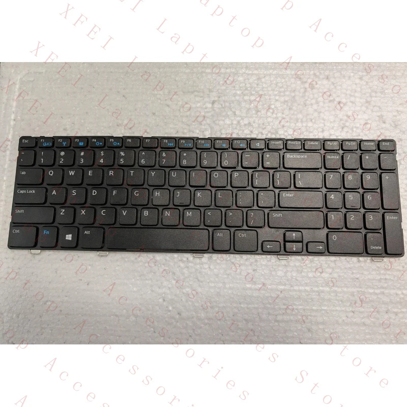 

D New for Dell Inspiron 15 3521 3537 15r 5521 5537 US Black Keyboard with Frame