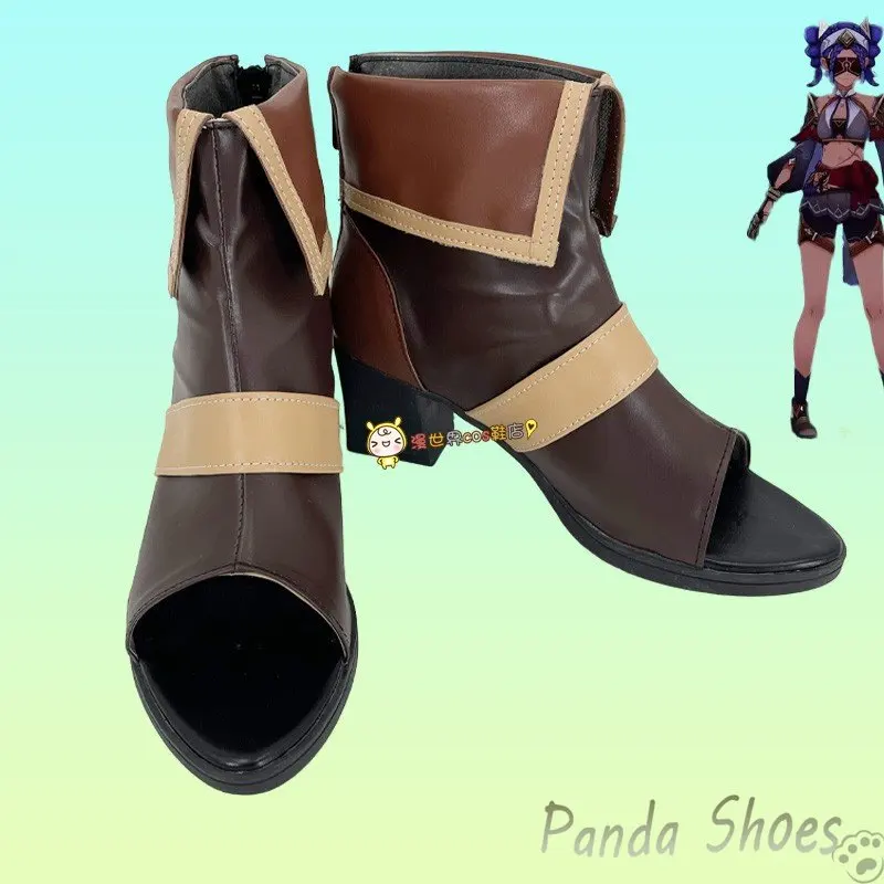 

Genshinimpact Eremite Desert Clearwater Cosplay Shoes Comic Anime Game Cos Long Boots Cosplay Costume Prop Shoes for Halloween