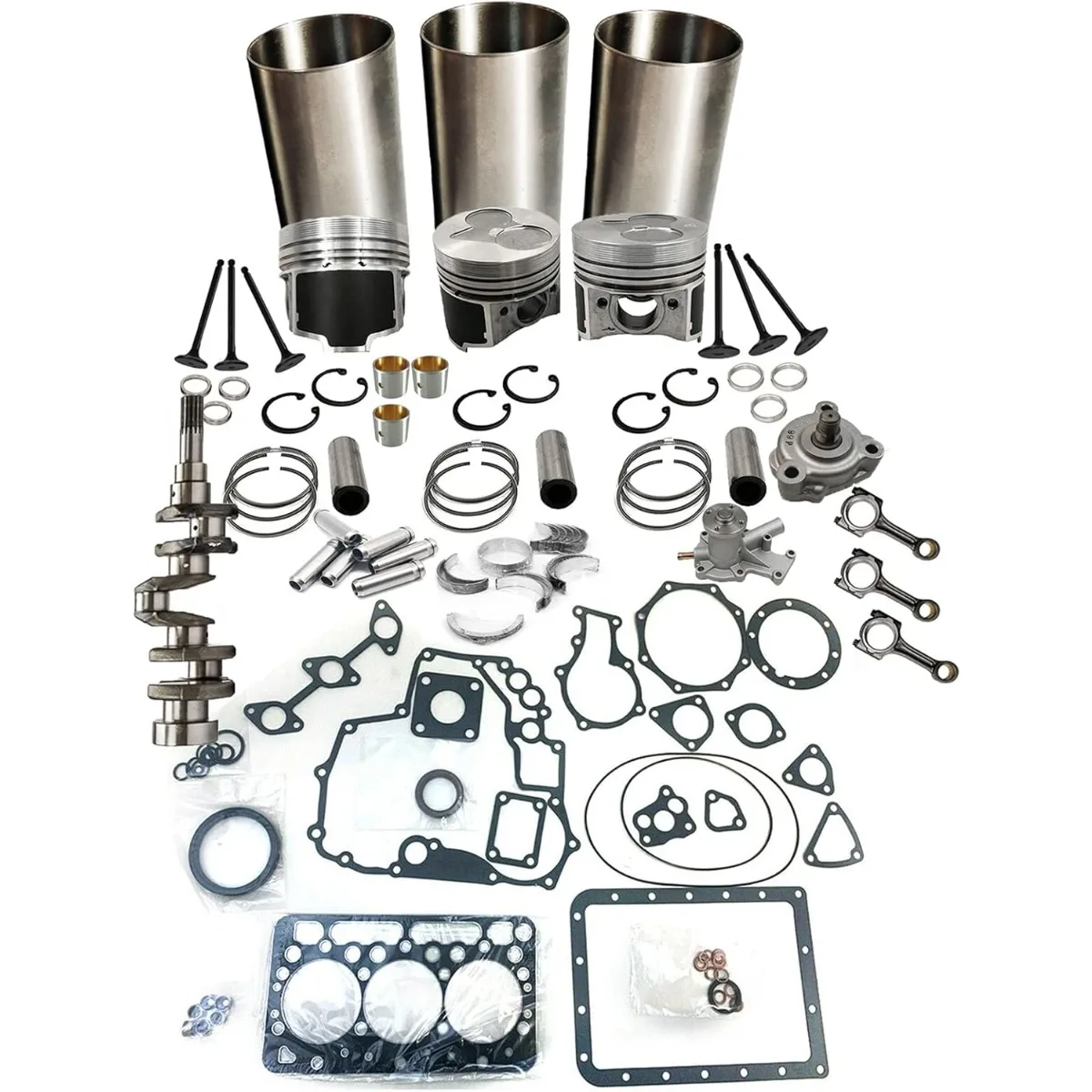 

Комплект для капитального ремонта D722, коленчатый вал, шатун, водяной насос и масляный насос для двигателя Kubota D722 B7300HSD B7400HSD BX1800D трактор