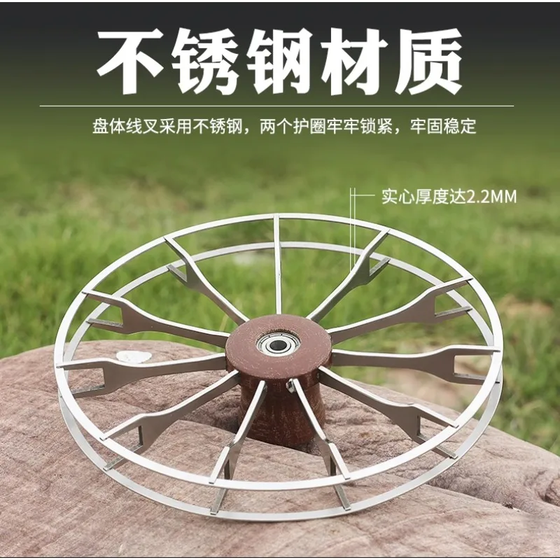 Car plate fishing Mighty fishing gear Stainless steel anchor wheel line Bagua hand dial wheel, river boat