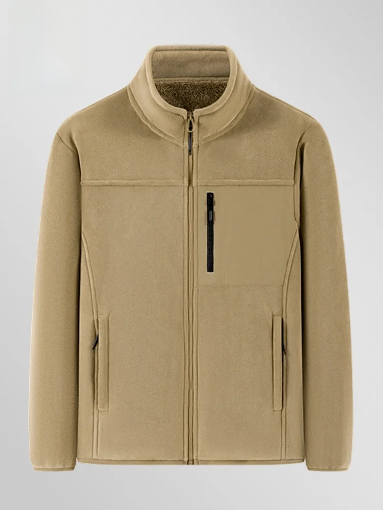 

Lnd Мужской воротник-стойка Jaet 2025 New Thiened ort Спецодежда Теплоизоляция Полиэфирное волокно Long Sve Casual Sle