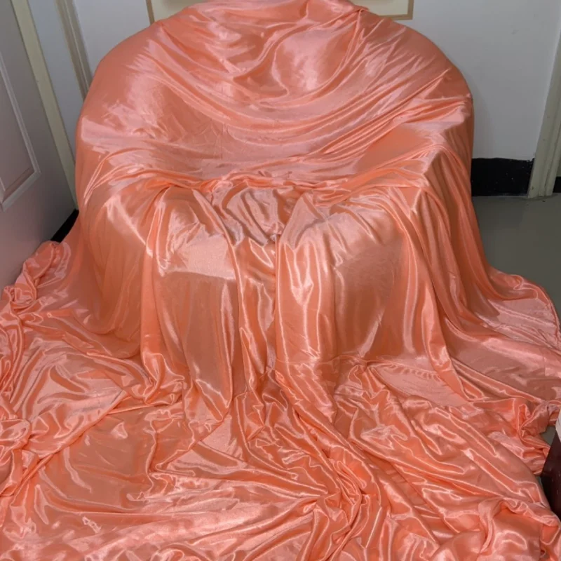 Couple No Pillow Cover Silky Touch Glossy Summer Satin Silk Sheet Double Side Lce Cool Bedspread Home Bedding view 6