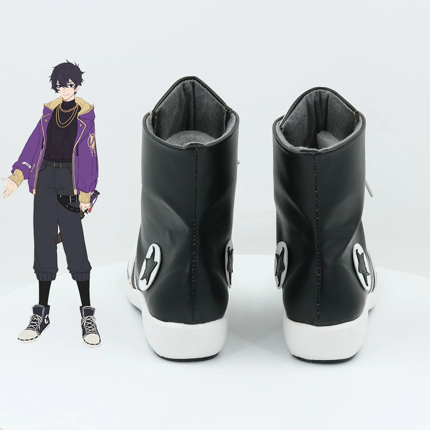 Anime Vtuber Hololive Shoto Shxtou Cosplay Shoes Men Canvas Shoes Fancy Party Boots Halloween Costumes Accessory Custom Made