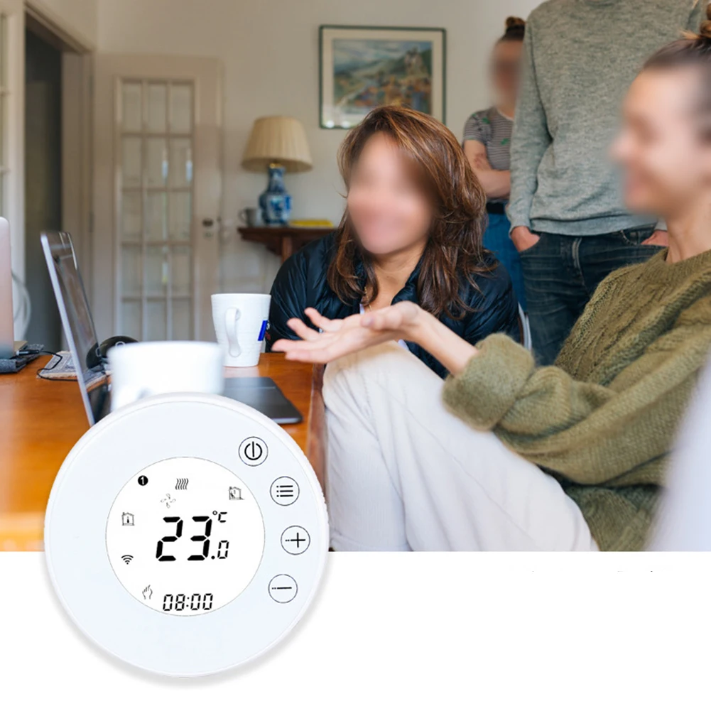 WiFi Remote Controlled Touchscreen Thermostat for Water Floor Boiler Heating Systems Easy Setup for Home Temperature Control