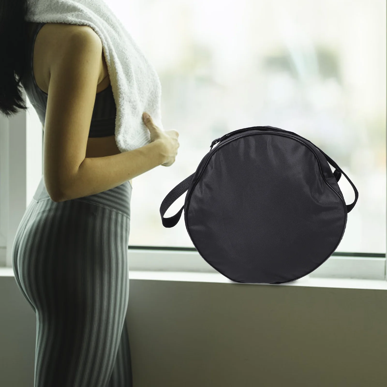 

Yoga Wheel Bag Adjustable Strap Large Capacity Yoga Equipment Shoulder Tote Gym Travel Pouch for Mat Towel Water Bottle Phone