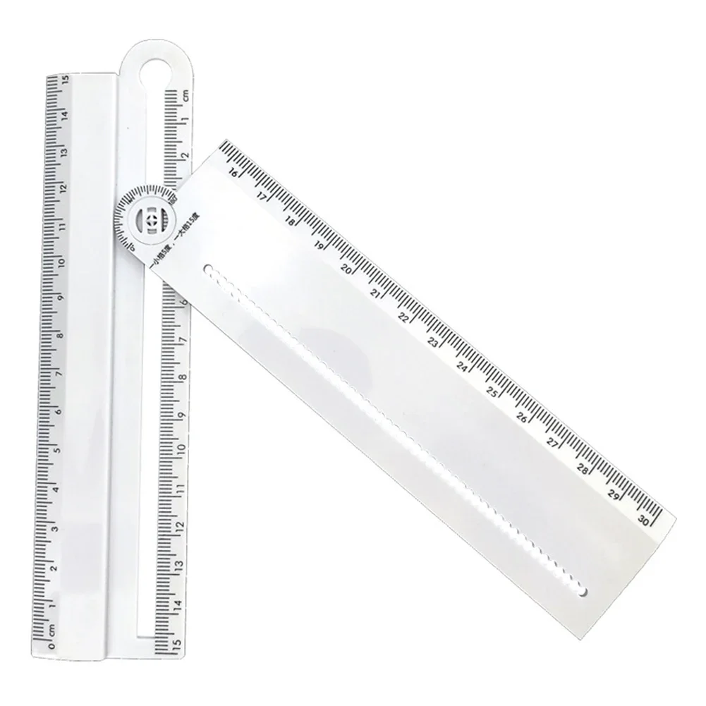 Folding Geometric Drawing Ruler Multifunctional Math Line Circular Drawing Geometry Template Angle Measure Drafting Ruler