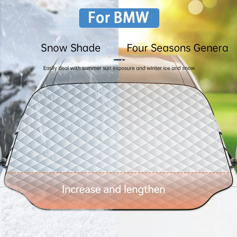 

Для BMW I3 I4 I5 I7 M3 M4 M5 M6 M8 E60 E61 E70 E81 E92 Автомобильная защита от снега ветрового стекла защитный хлопковый солнцезащитный козырек против льда и мороза