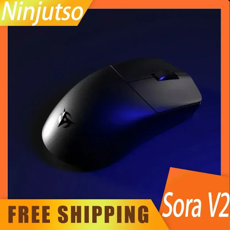 

Ninjutso Sora V2 Mouse Dual Mode Wireless 8k Paw3395 Lightweight Return Gaming Mouse E-Sports Pc Gamer Accessories Mice Man