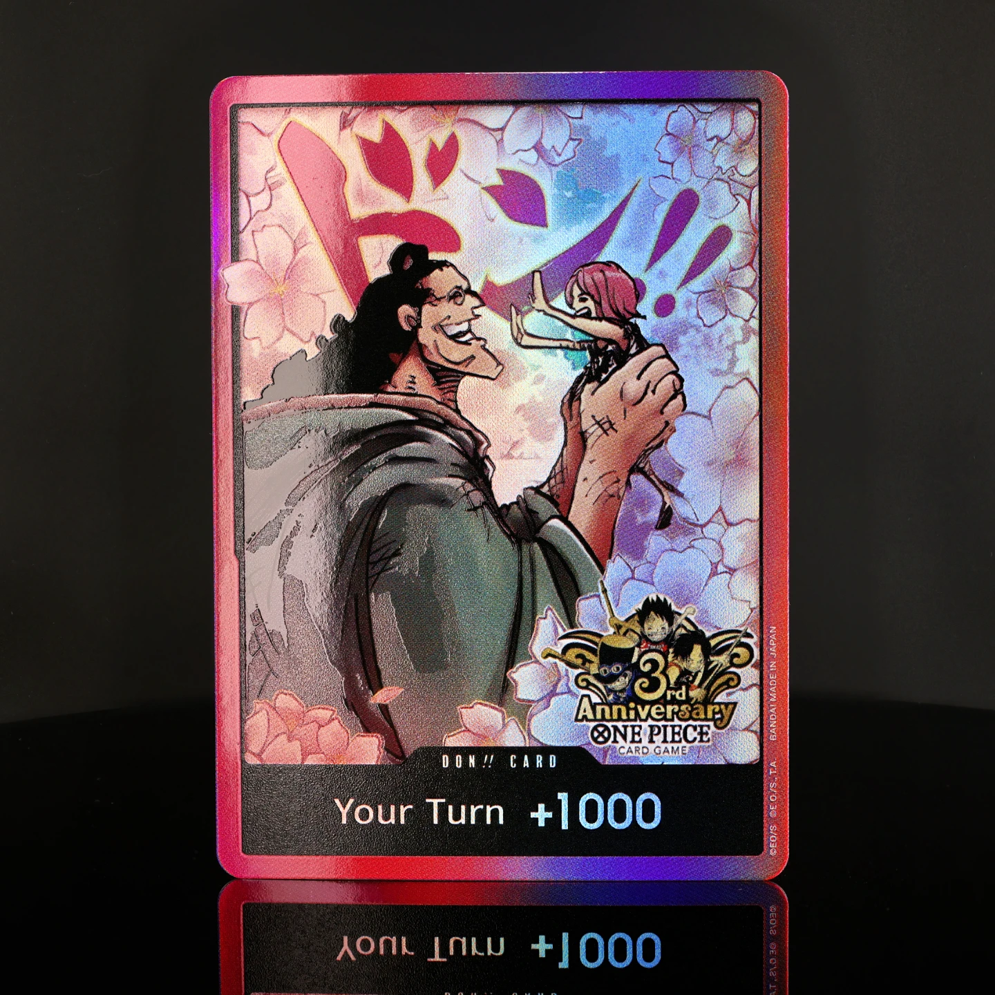 Set de 10 Cartas Coleccionables de Anime en Inglés, Kuma y Bonney DON, Edición 3er Aniversario de One Piece TCG OPCG, con Textura