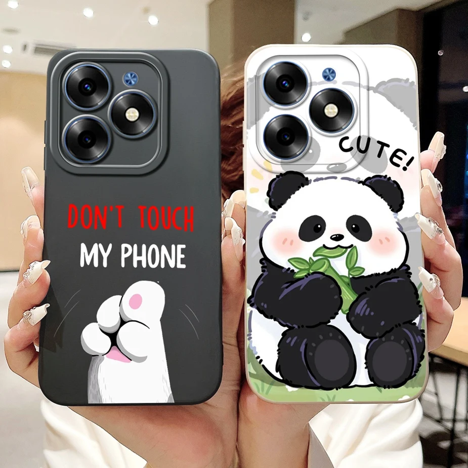 For Infinix Smart 8 Case X6525 Cute Fashion Cartoon Cover Soft Silicone Phone Cases For Infinix Smart 8 Pro X6525B Smart8 Bumper