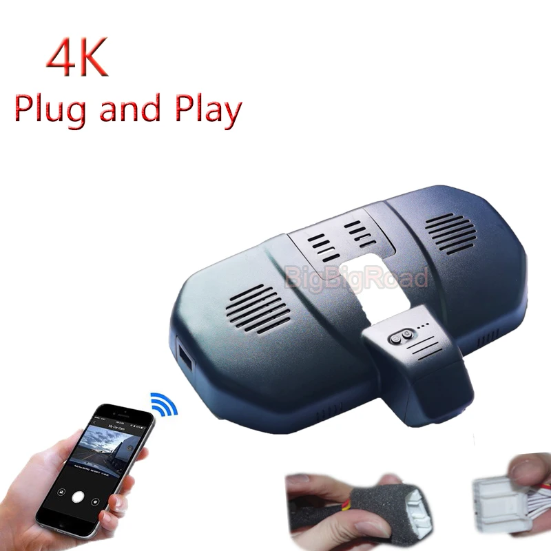 4K Plug And Play For Great Wall WEY P8 VV7 2018 2019 Car Wifi DVR Video Recorder Dash Camera FHD 2160P Wide Angle