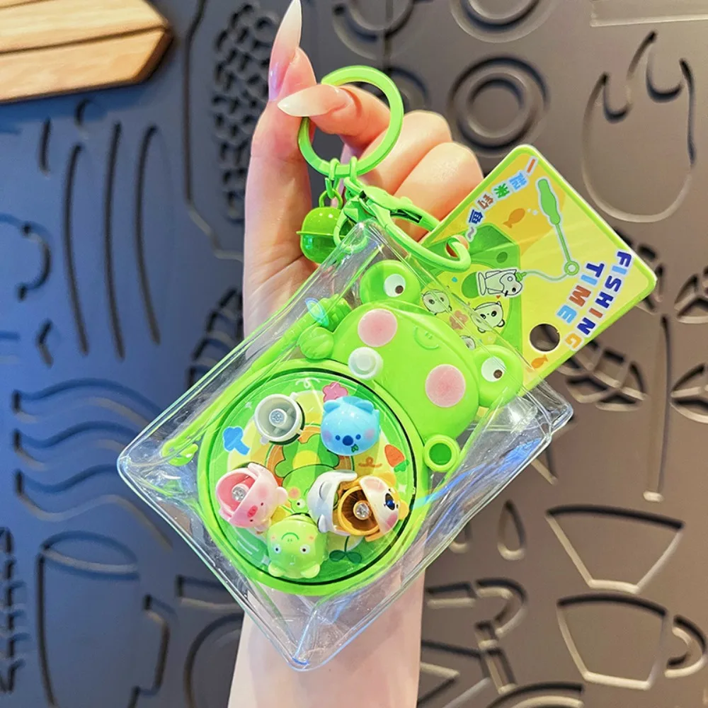 

Rotating Fishing Fishing Toy Keychain Anti Loss Bag Decoration Cartoon Bag Pendant Dolls Key Decoration Car Key Ring